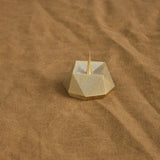 Daiyo Home Candle Holders Square Brass Candle Stand Brass / 2" D X 1.5" H