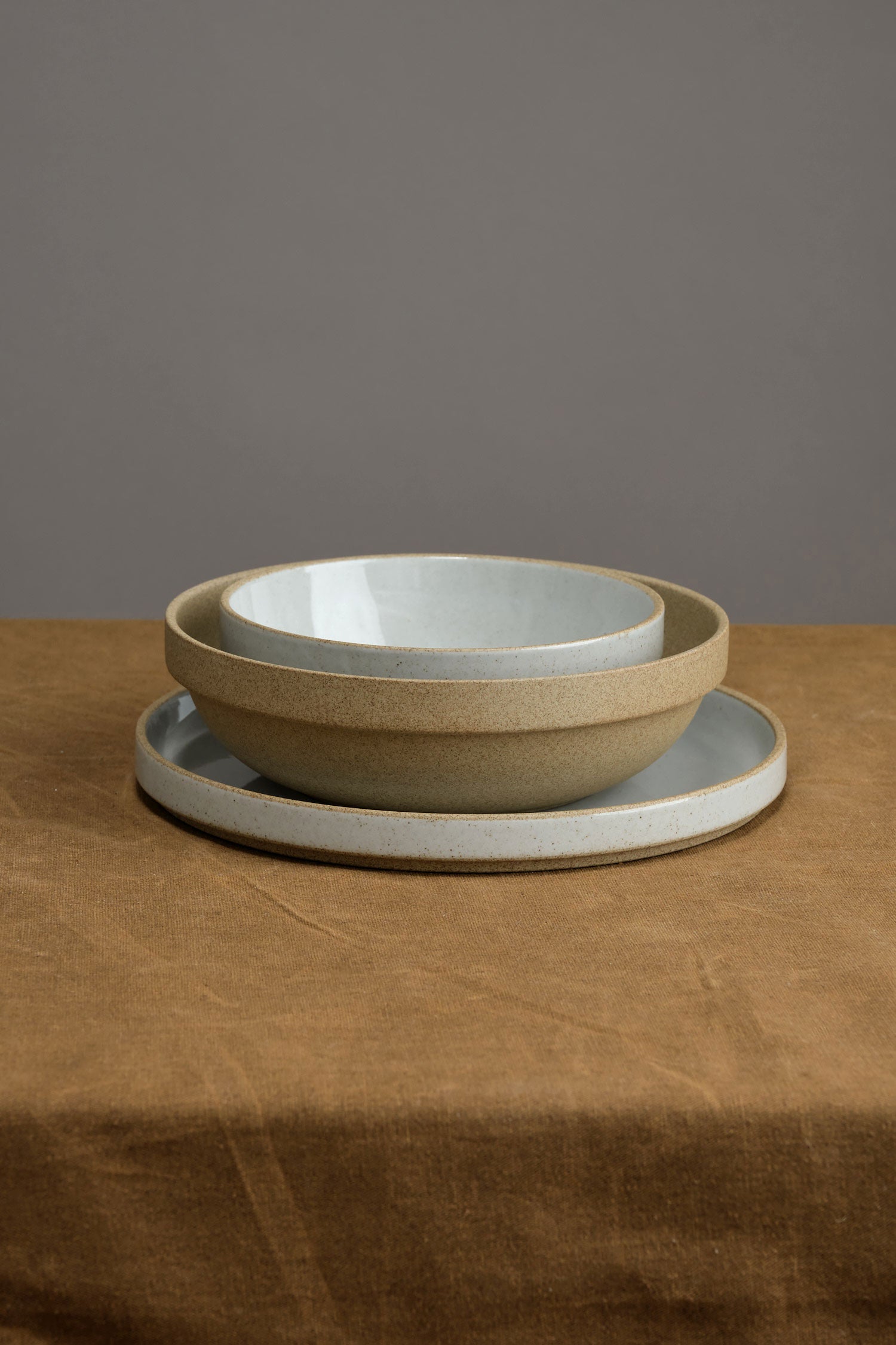 Stacked Hasami bowls
