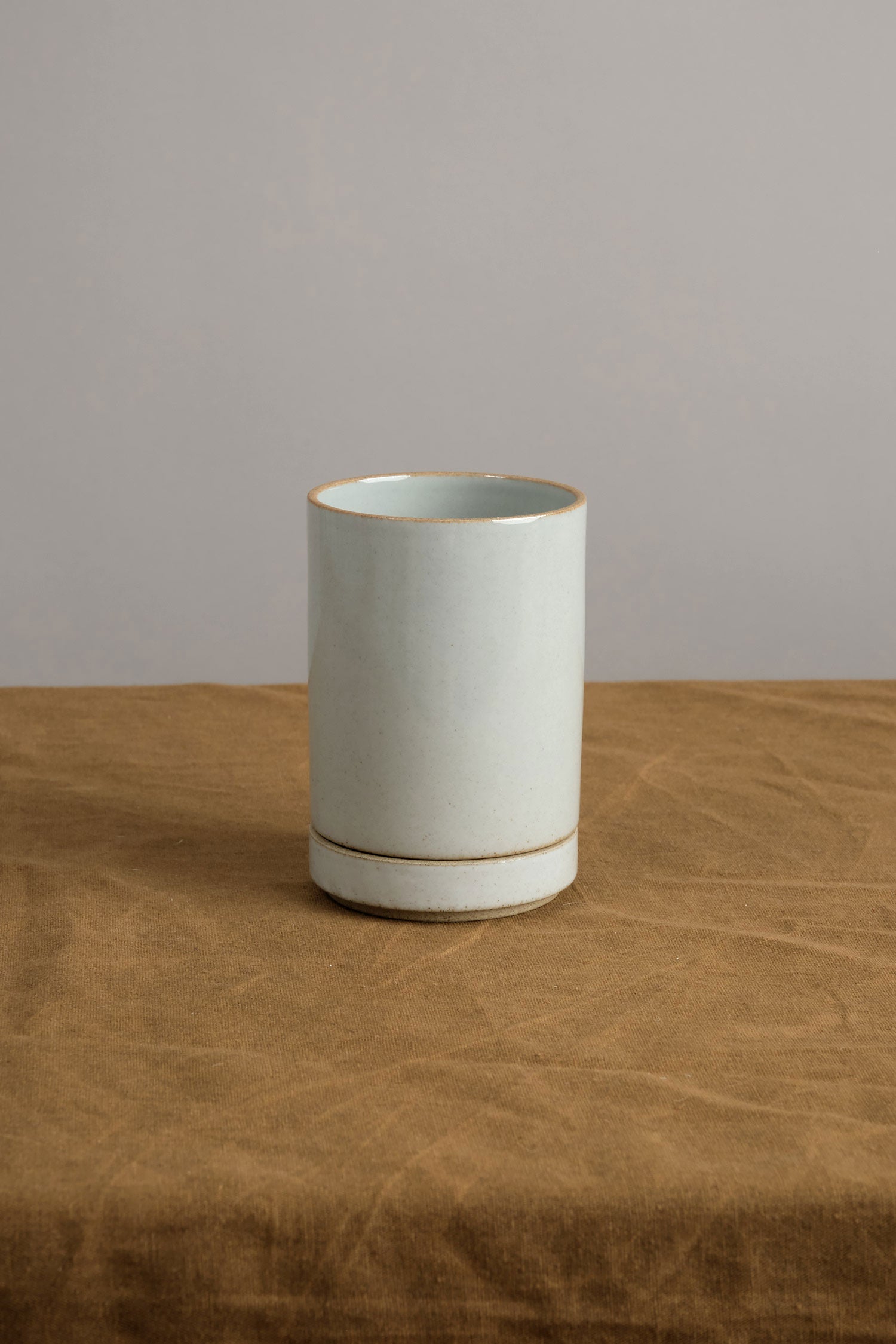 Hasami Porcelain Small Planter Gloss Gray