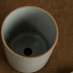 Gloss Gray Hasami Porcelain Small Planter 