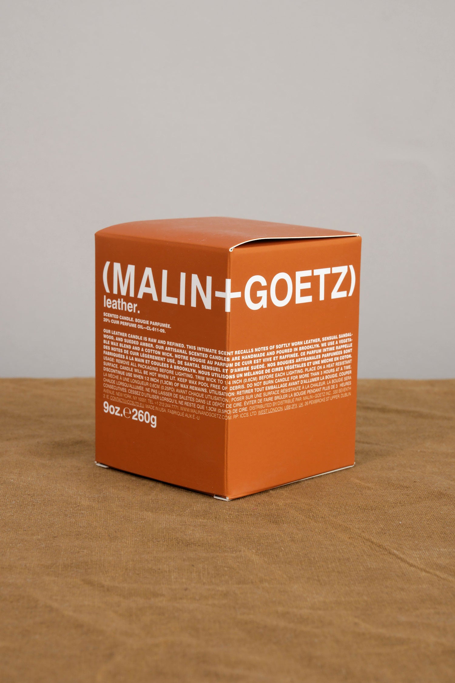 Malin + Goetz natural wax blended candle