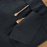 Mi Cocina Home Kitchen Utensils Knife Roll Black Canvas and Latigo Leather