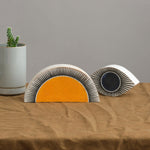 MQuan Art Ceramics Small Half the Sky in New Sun Marigold New Sun Marigold / 6.75” L X 1.75" W X 3.5" H