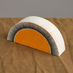 MQuan Art Ceramics Small Half the Sky in New Sun Marigold New Sun Marigold / 6.75” L X 1.75" W X 3.5" H