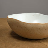 Mt. Washington Pottery Home Kitchen Dishware Eggshell Morning Bowl in Naked White Naked/White / 7" W X 2.5" H