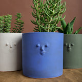 Rami Kim Studio Home Planters Mini Face Planter in Mongolian Green Mongolian Green