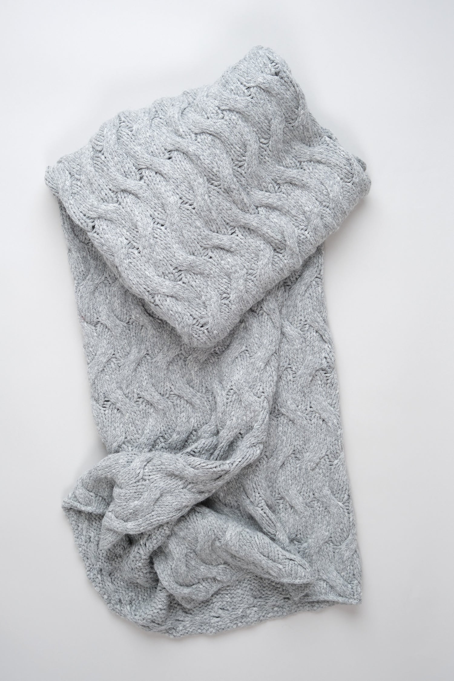Trenza Throw in Silver