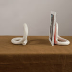 Bacchus Bookends in white