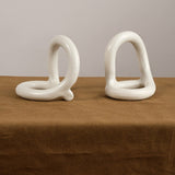 Virginia Sin Home Objects Bacchus Bookends Cream / 7"L X 4.5"W X 6.5"H