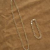 Stephanie Windsor Jewelry Necklaces 100mm Long Oval Link Chain 14K Yellow Gold / 18" Chain