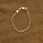  Solid Oval Link Chain Bracelet Stephanie Windsor