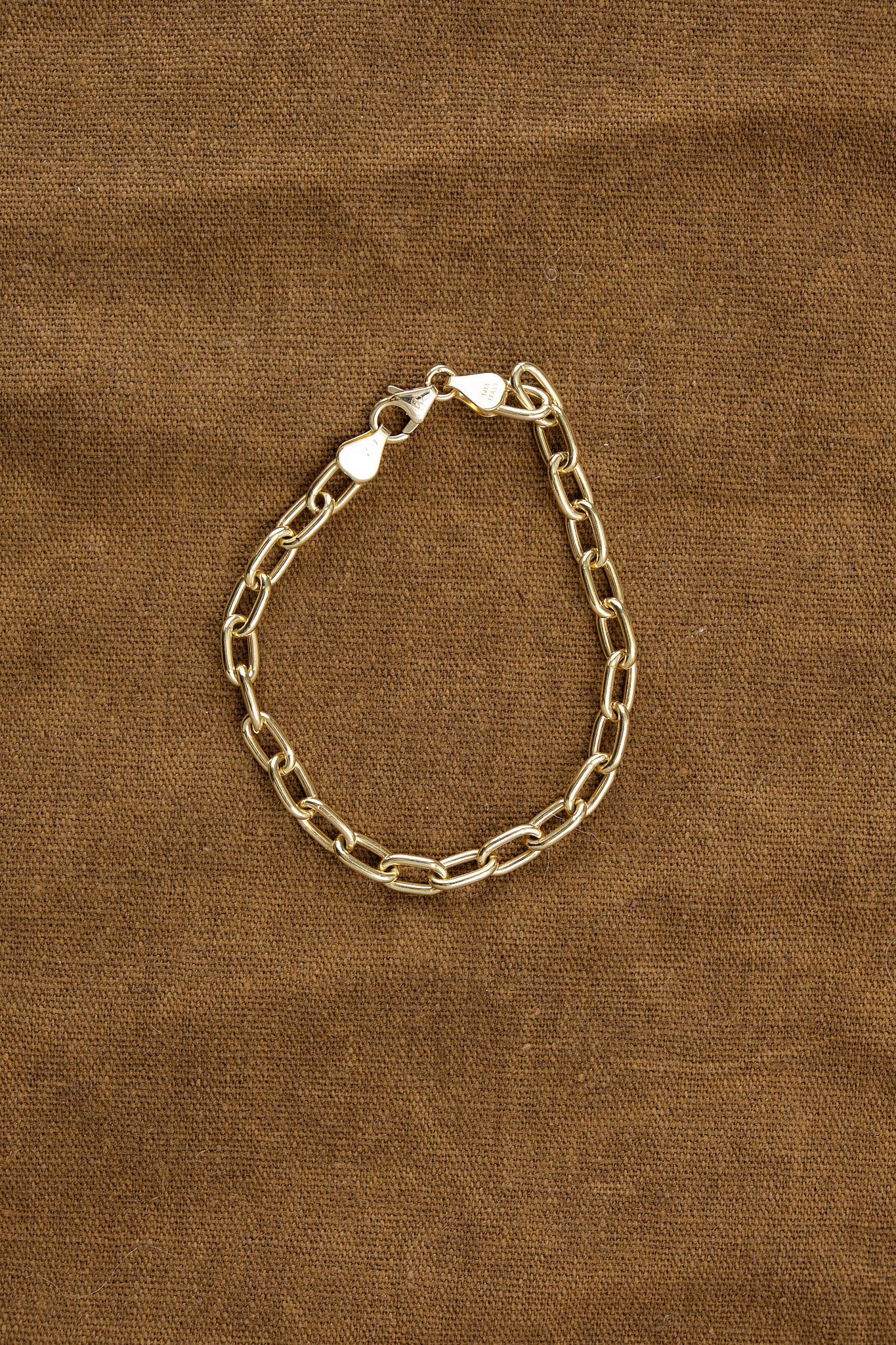  Solid Oval Link Chain Bracelet Stephanie Windsor
