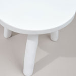 White milking stool