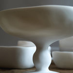 Tina frey pedestal bowl in white