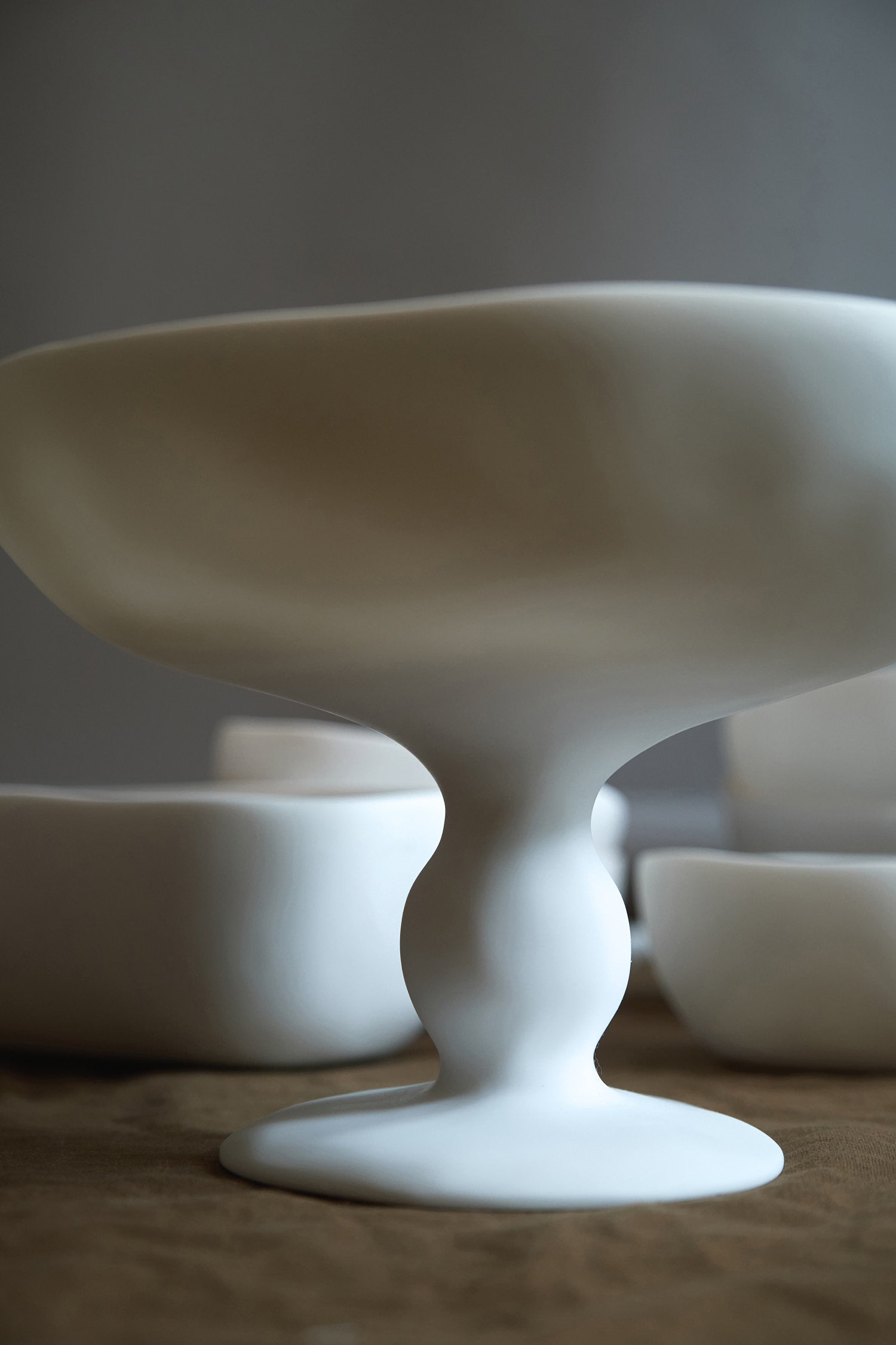 Tina frey pedestal bowl in white