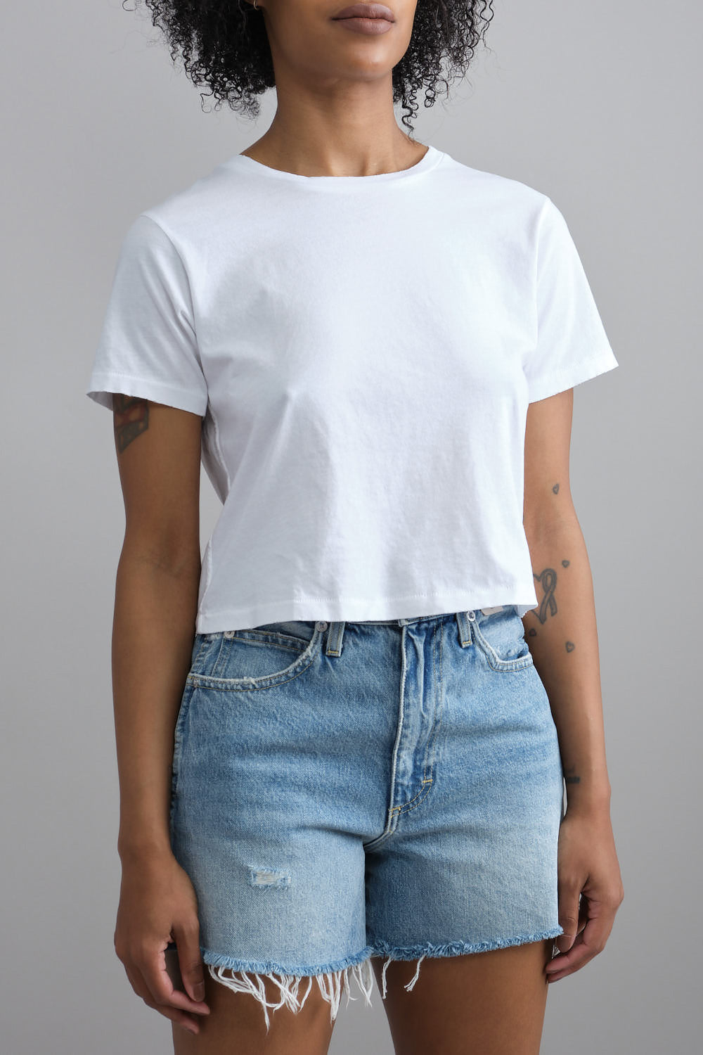 Front of Babe Tee in White