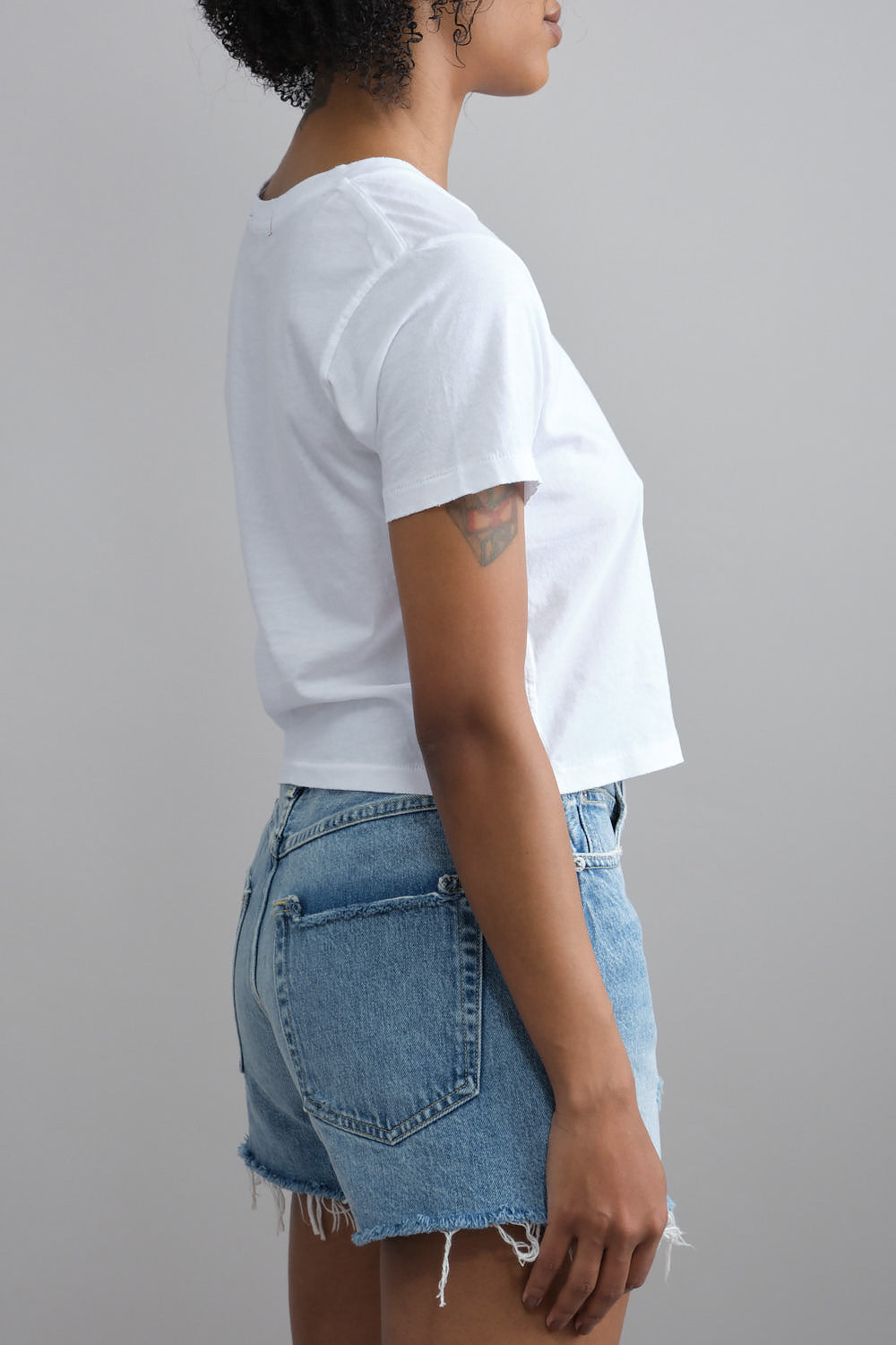 Side of Babe Tee in White