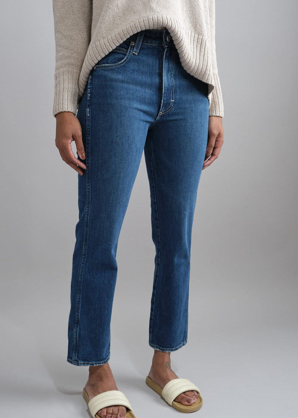 Amo Denim Apparel Womens Denim Chloe Crop Pant in Affection