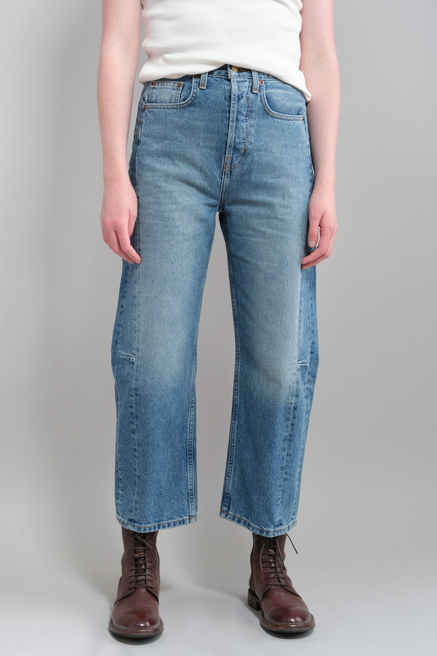 Front of Lasso Jean in Brit Vintage