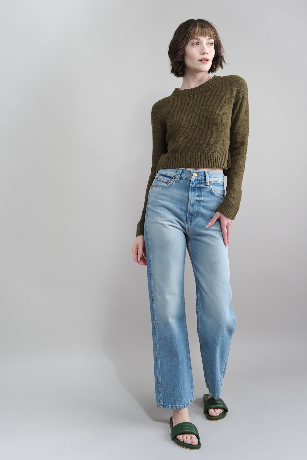 Plein High Straight Jean in Tate Vintage