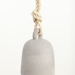 MQuan Art Ceramics Medium Round Thrown Bell In Grey Grey / 7.5" x 5.25"