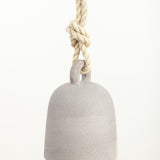 MQuan Art Ceramics Medium Round Thrown Bell In Grey Grey / 7.5" x 5.25"