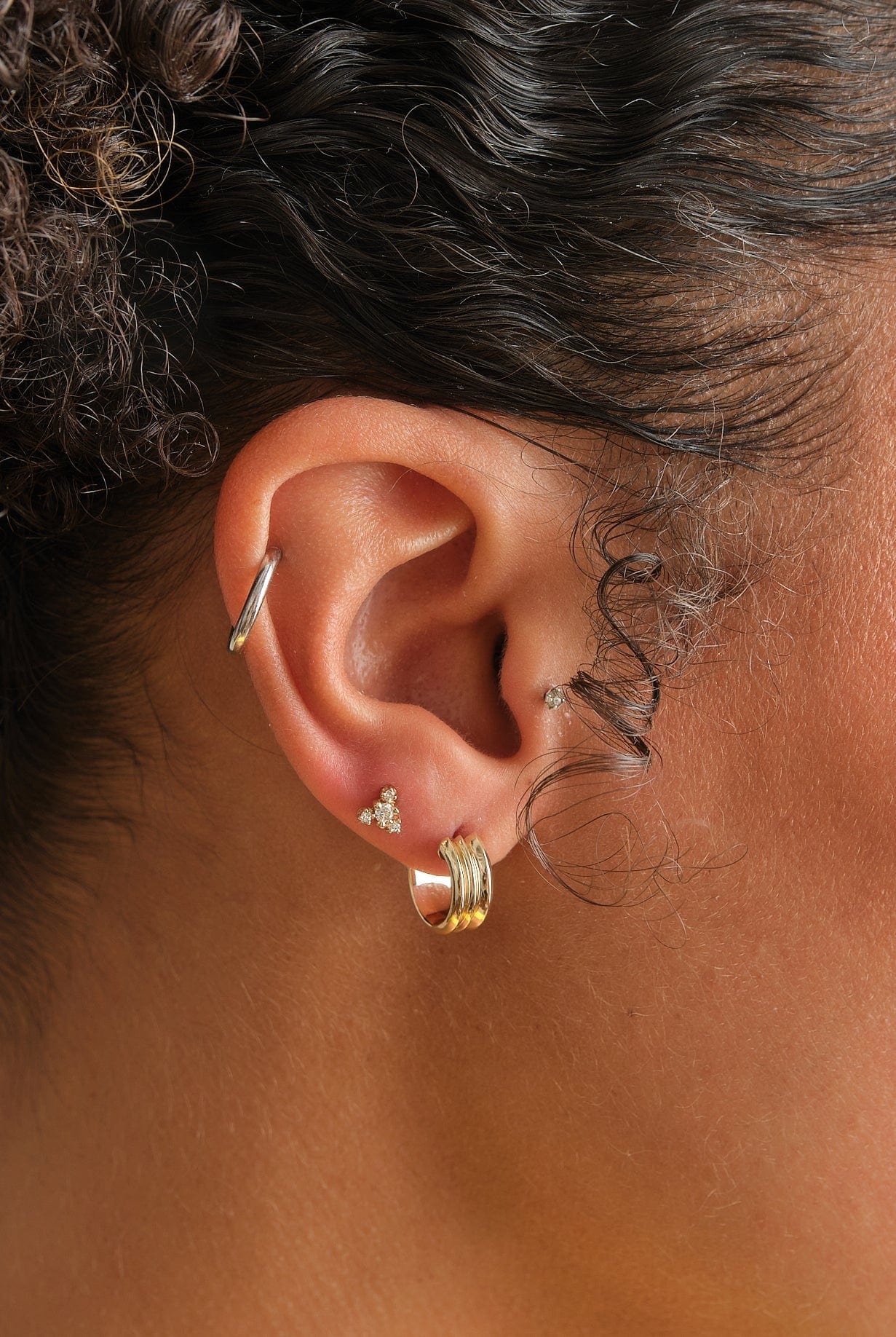 wwake diamond burst earring