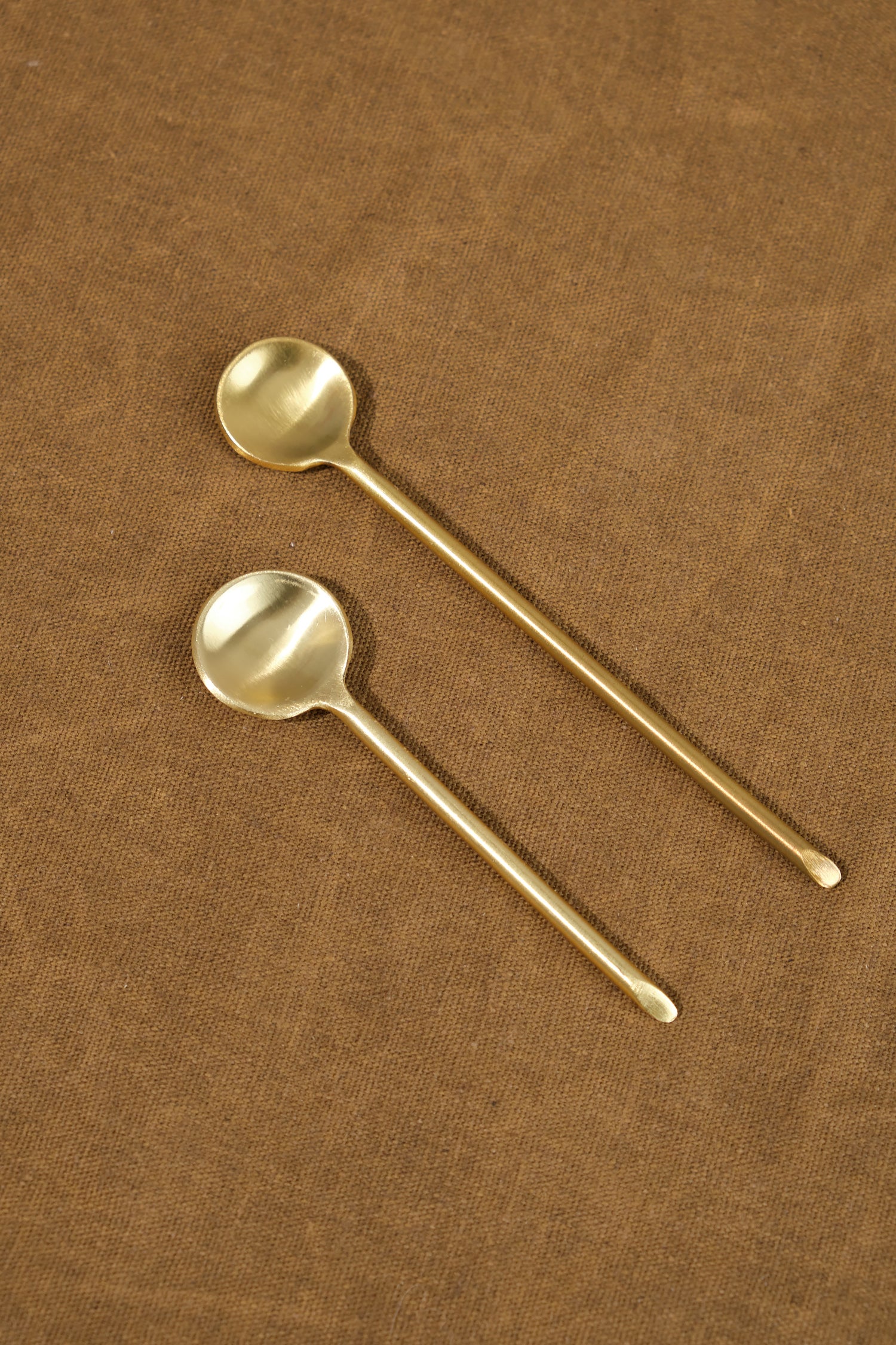 Gold Mini Spoon with gold thin spoon