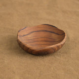 Be Home Home Kitchen Serving Teak Wavy Bowl Teak / 3" D X 1.25" H