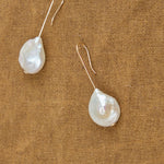 Unique baroque pearl earrings