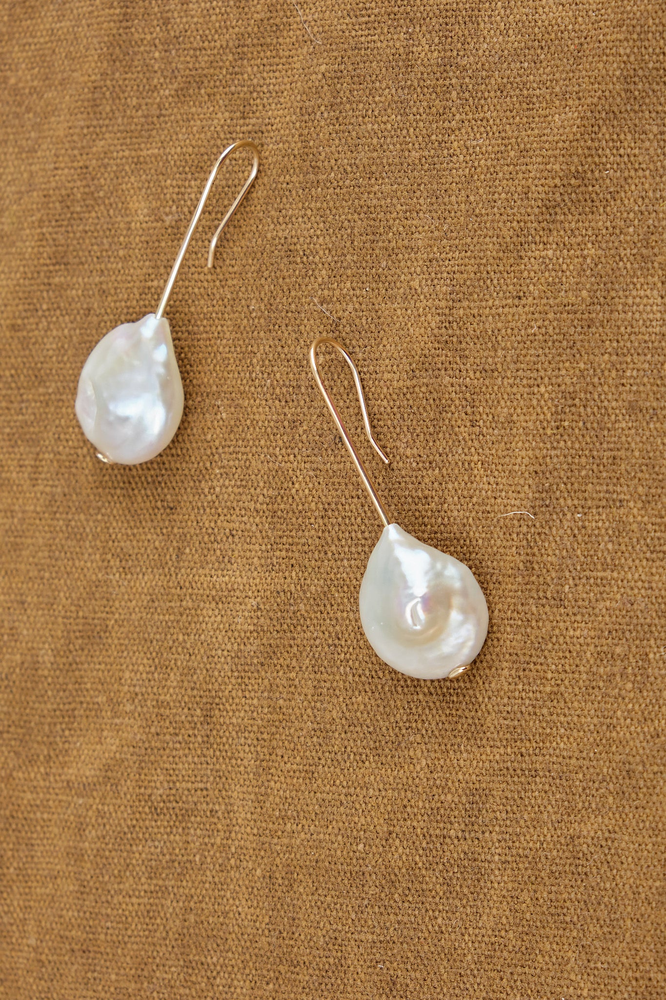 Unique baroque pearl earrings