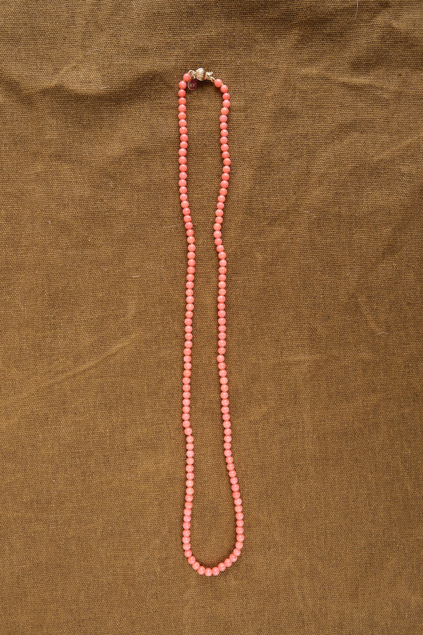 Beatrice Valenzuela Pink Bamboo Coral Necklace