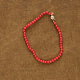 Beatrice Valenzuela Jewelry Bracelets Red Bamboo Coral Bracelet Red Bamboo Coral / 7" Chain