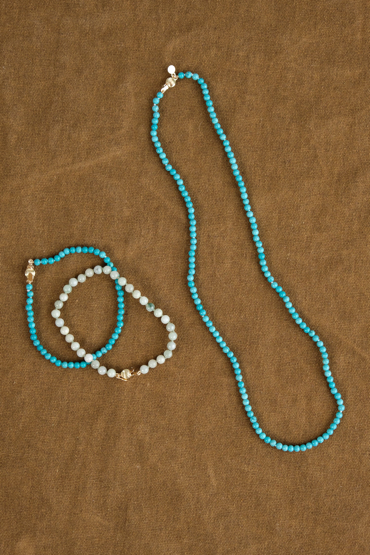 Turquoise Necklace on table
