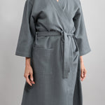 Front of Kathrine Kimono in Dark Grey