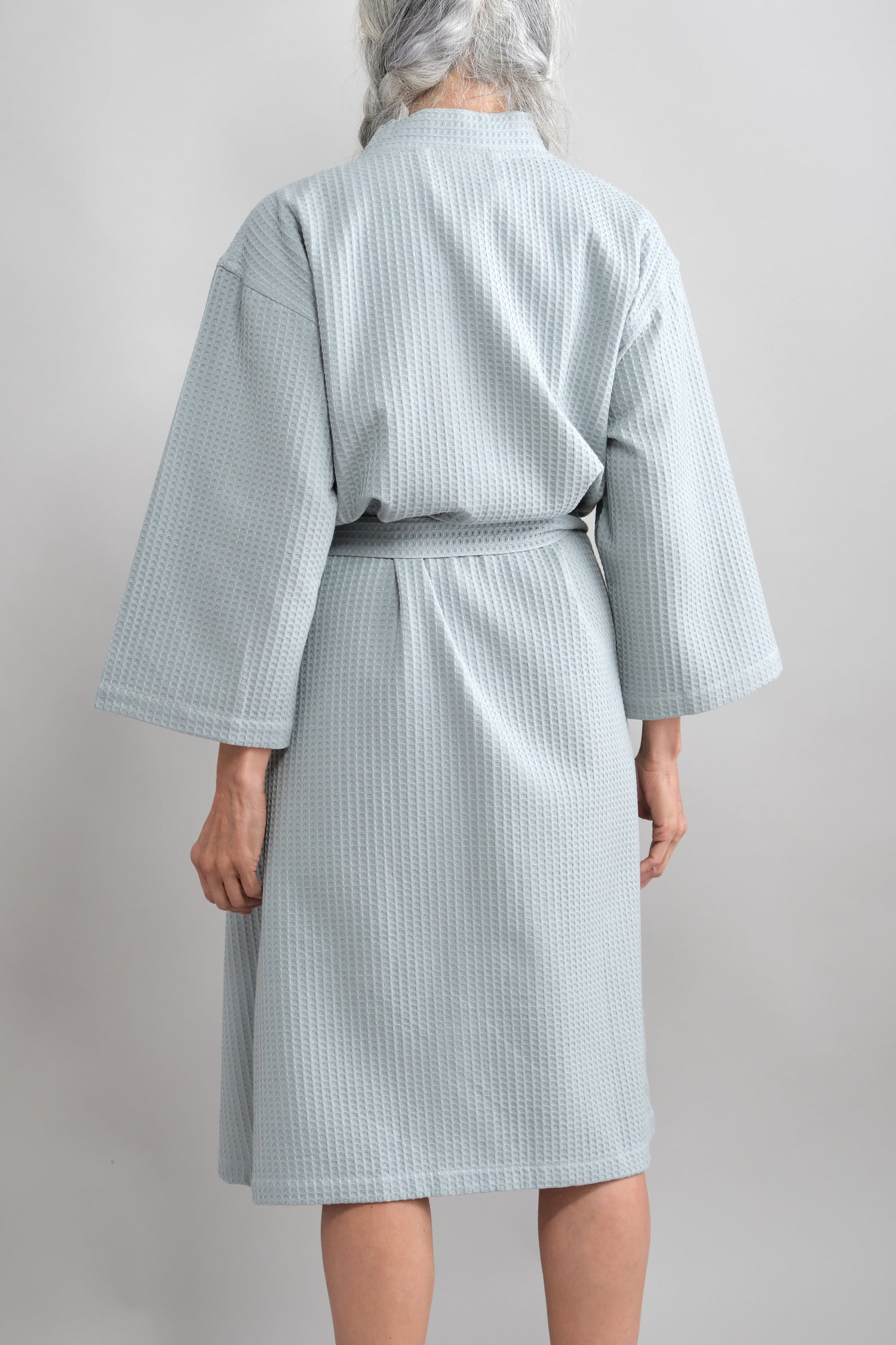 Back of Kathrine Kimono in Light Grey
