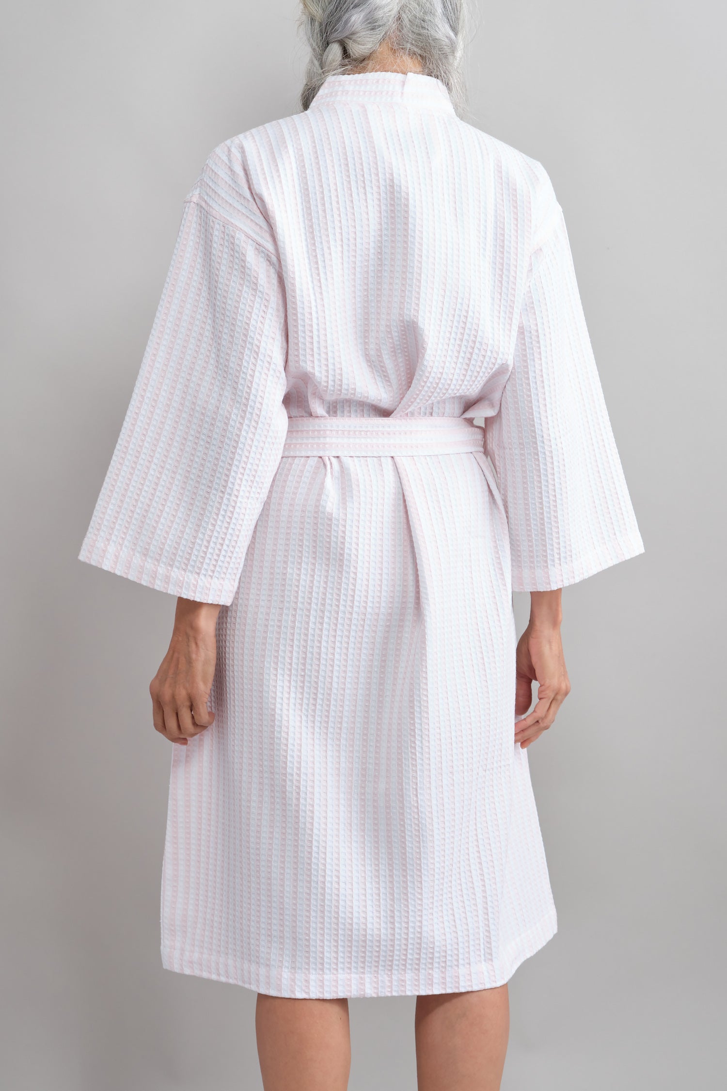 Back of Kathrine Kimono in Rose/White