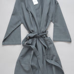 Flat Kathrine Kimono in Dark Grey
