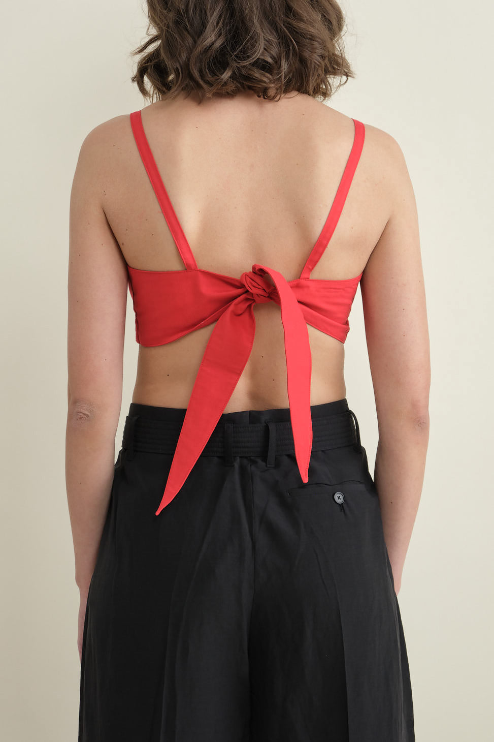 Back of Bra Top in Red