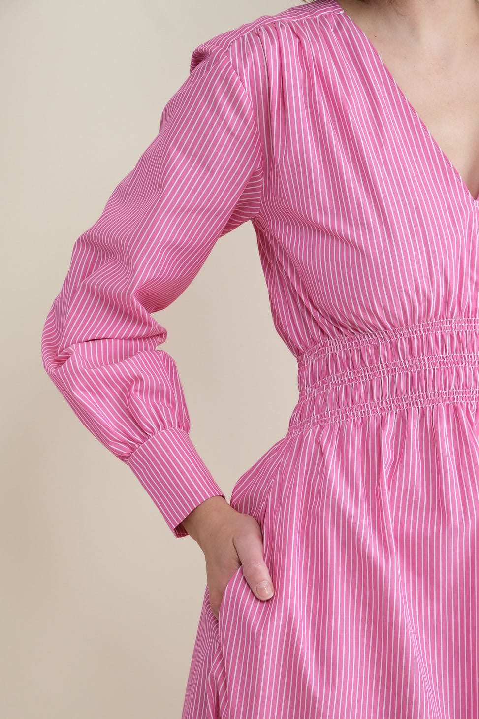 Pocket and sleeve on Miranda Dress