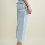 Side of Paya Cropped Denim Trousers