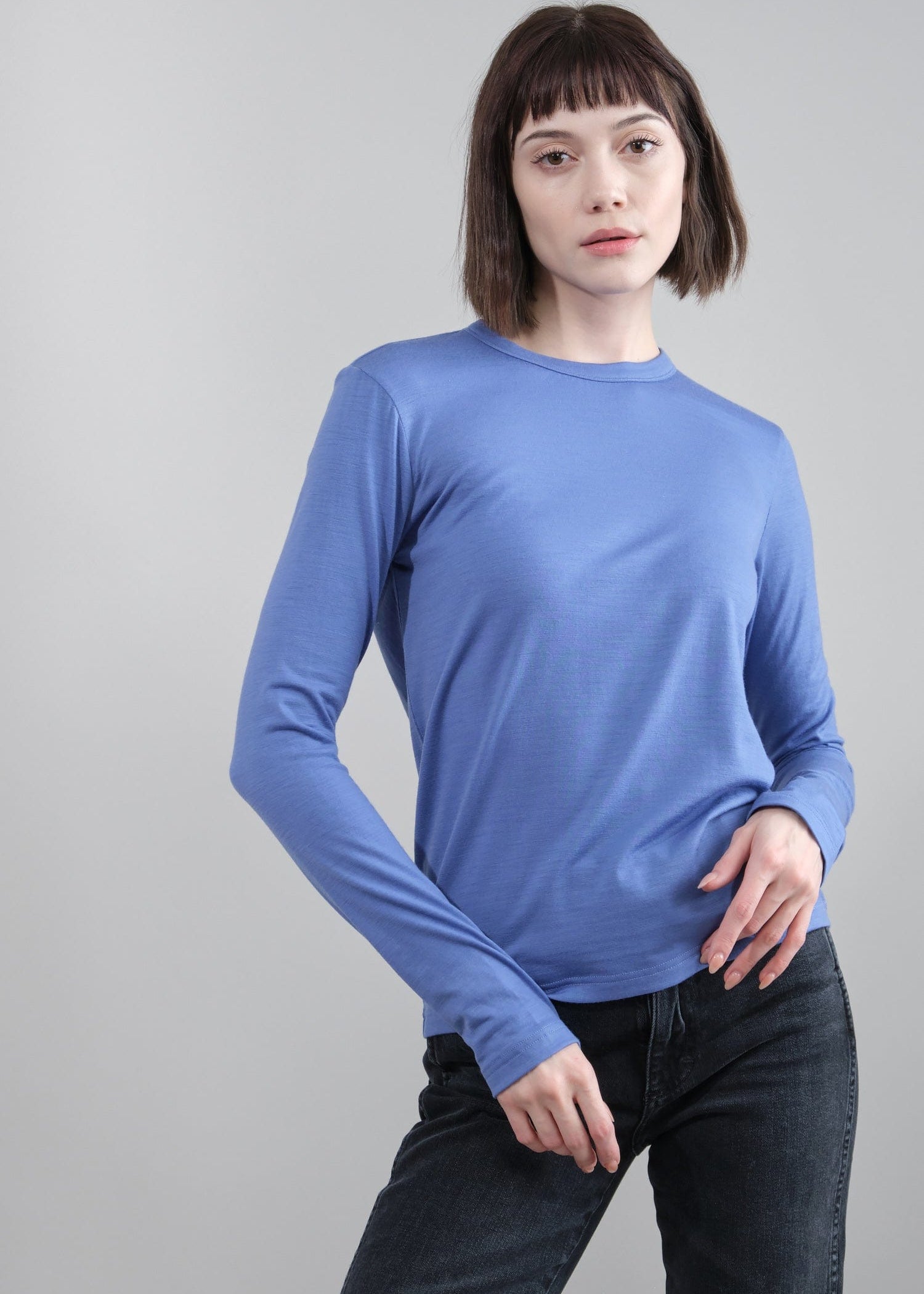 Christian Wijnants Apparel Womens Blouses Tad Long Sleeve Top in Anemome