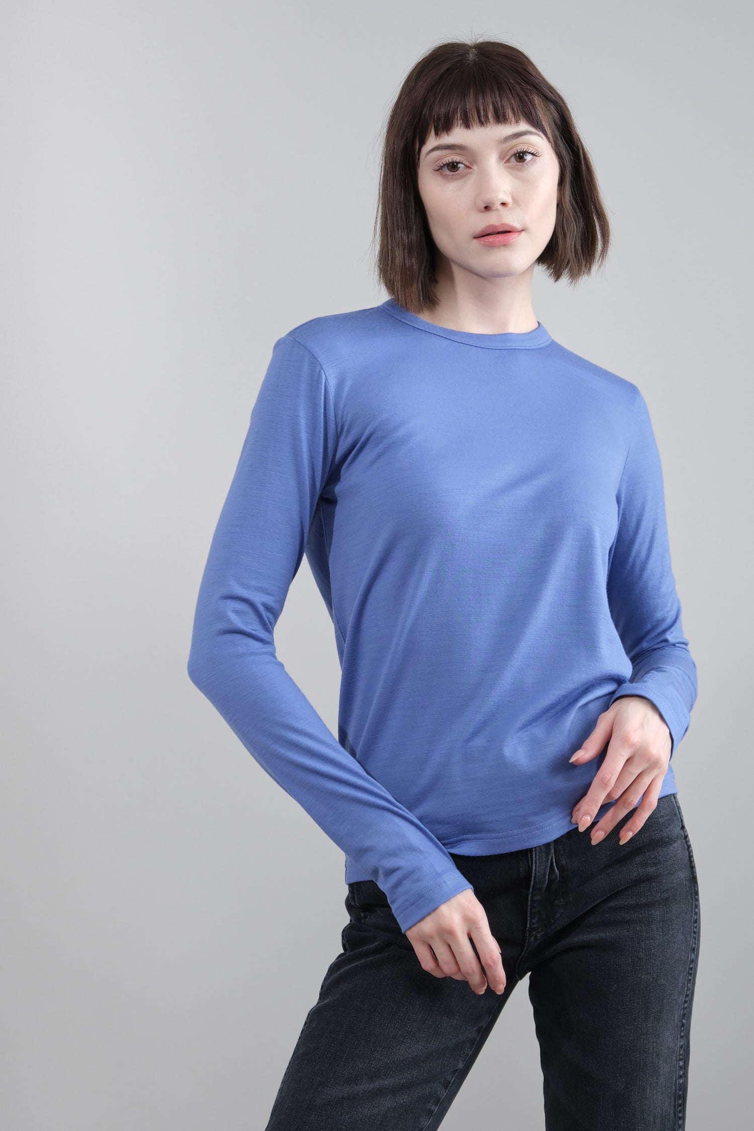 Tad Long Sleeve Top in Anemome