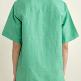 Christian Wijnants Sale Tarusi Short Sleeve Shirt in Jade