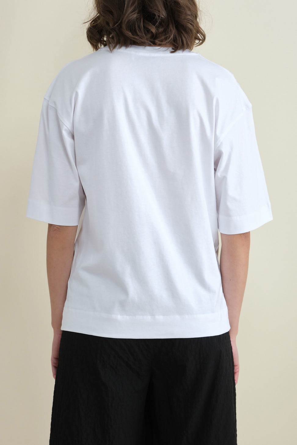 Back of Tijan Jersey T Shirt in White