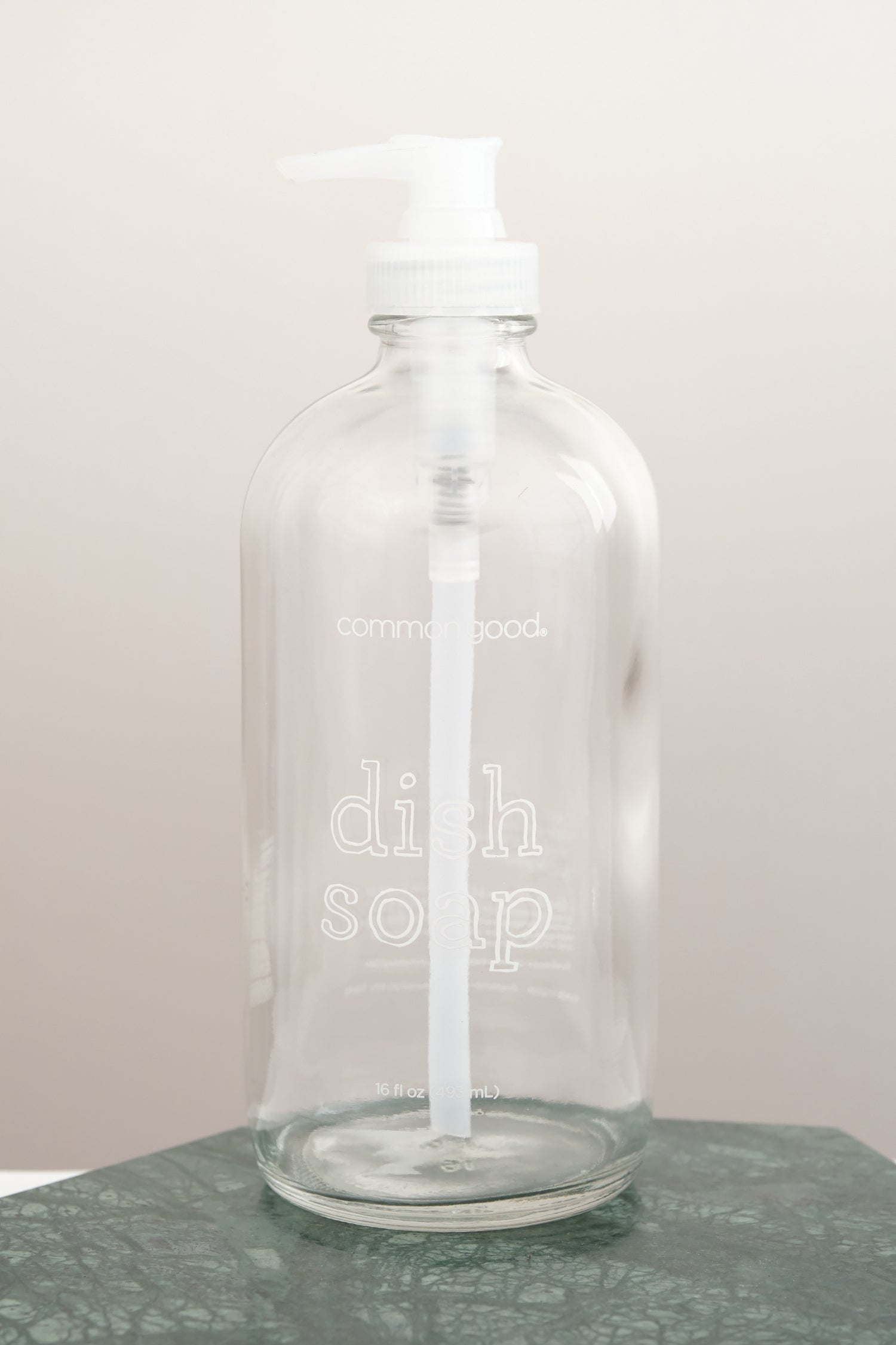 Dish Soap Empty Glass Bottle, 16oz