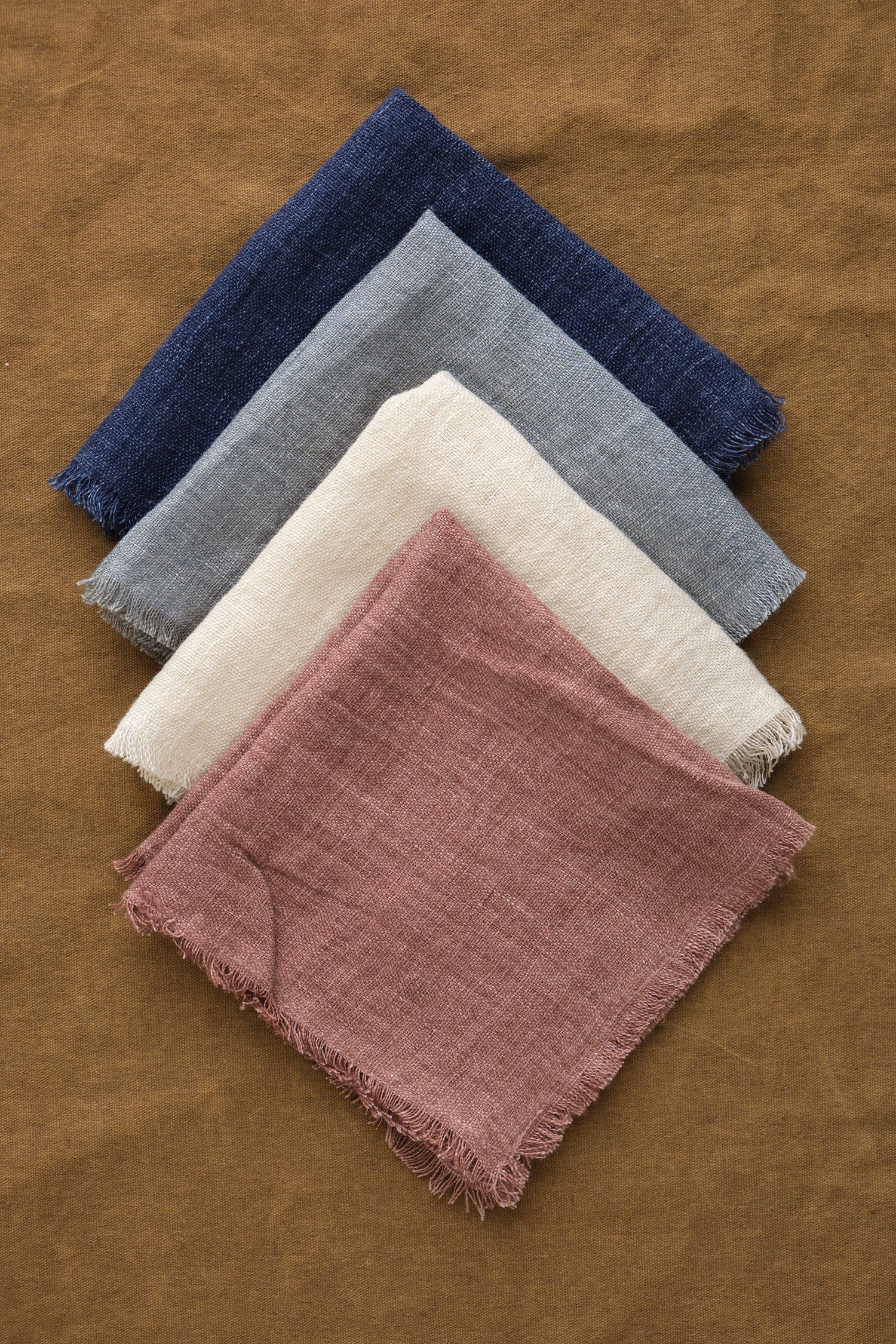 Stone Washed Linen Cocktail Napkins