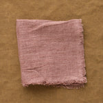 Stone Washed Linen Cocktail Napkin in Ash Rose