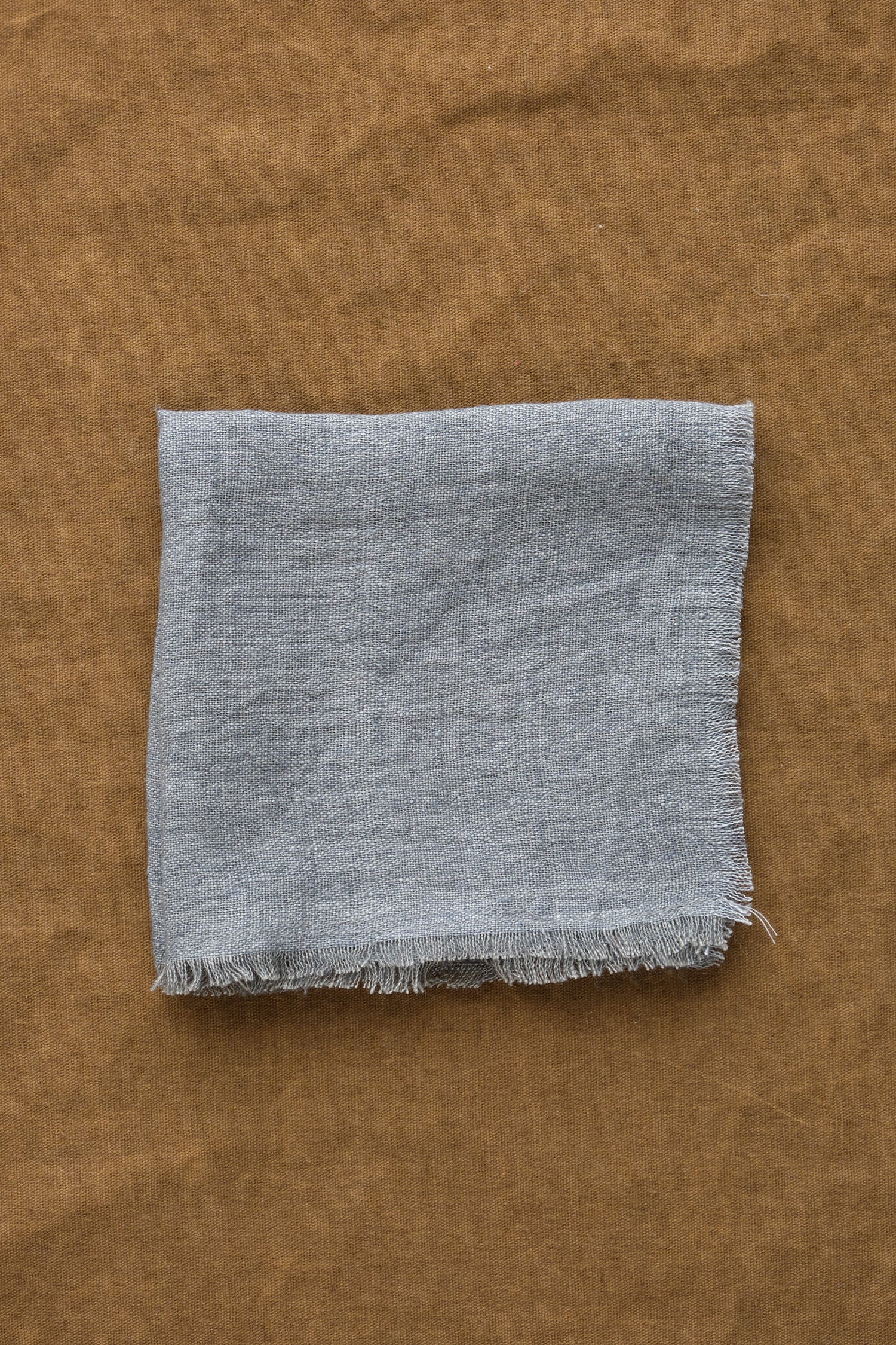 Stone Washed Linen Cocktail Napkin in Oyster