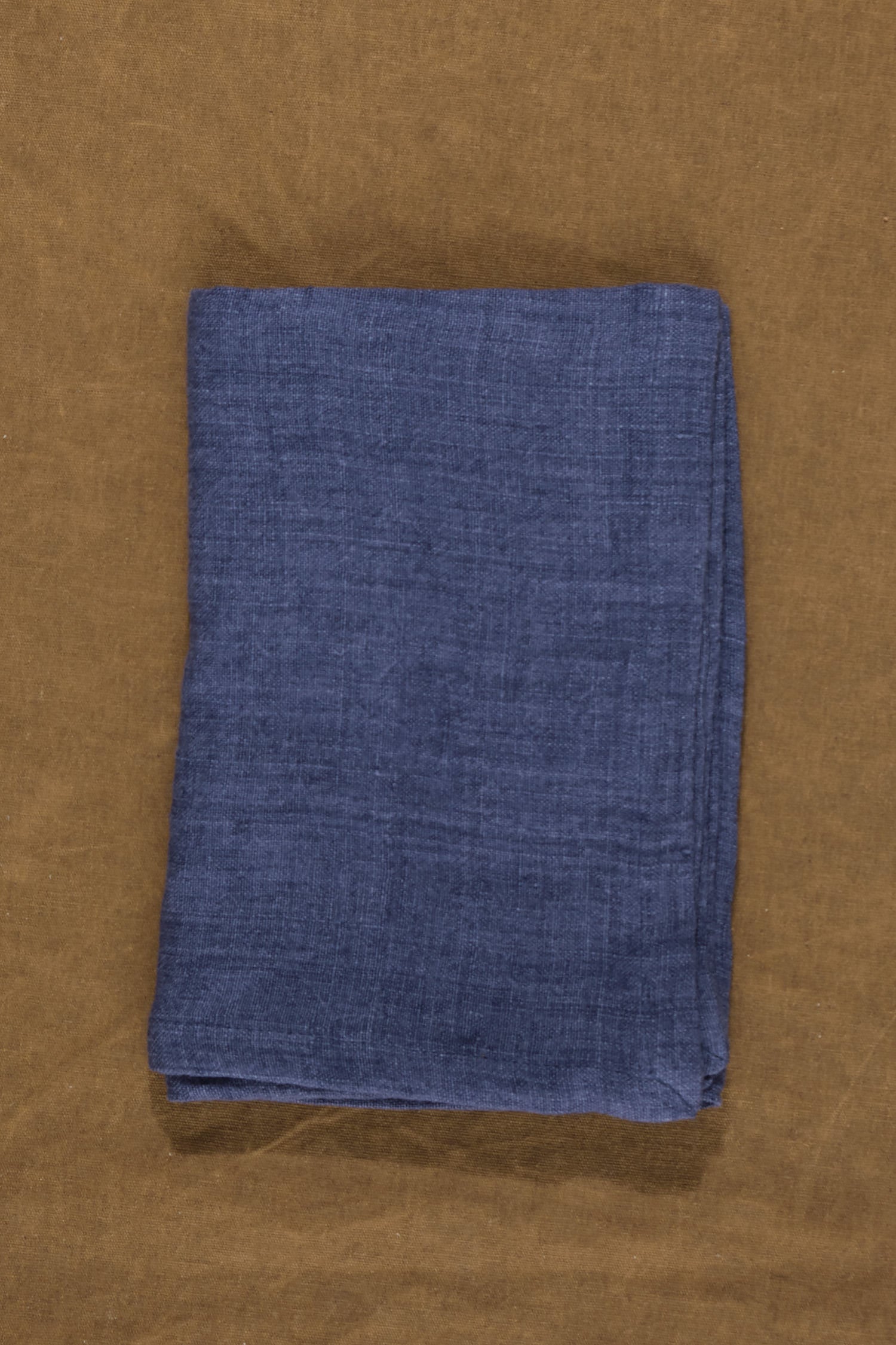 Stone Washed Linen Tea Towel in Navy